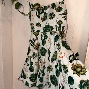 Pinup dress cacti and succulents